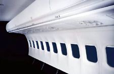 Tedlar films give airlines maximum design flexibility in creating passenger areas that are attractive, easy to clean, and scuff-resistant.